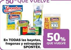 Oferta de Spontex - En Todas Las Bayeta, Fregonas Y Estropajos en Carrefour