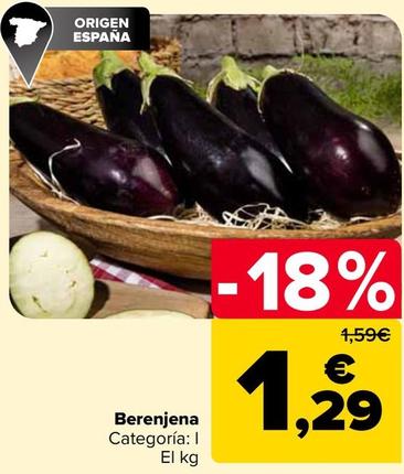 Oferta de Berenjena por 1,29€ en Carrefour
