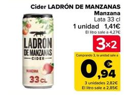 Oferta de Ladrón de Manzanas - Cider  por 1,41€ en Carrefour