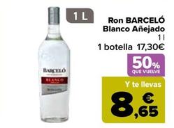 Oferta de Barceló - Ron Blanco Añejado por 17,3€ en Carrefour