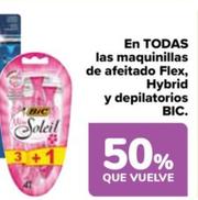 Oferta de Bic - En Todas  Las Maquinillas  De Afeitado Flex  Hybrid  Y Depilatorios   en Carrefour