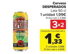 Oferta de Desperados - Cerveza por 1,99€ en Carrefour