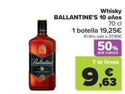 Oferta de Ballantine’s - Whisky  10 Años por 19,25€ en Carrefour