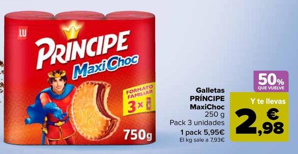 Oferta de Príncipe - Galletas MaxiChoc por 4,19€ en Carrefour