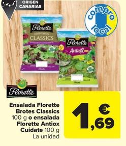 Oferta de Florette - Ensalada Brotes Classics O Ensalada Antiox Ciudate por 1,69€ en Carrefour