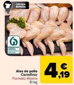 Oferta de Alas De Pollo por 4,19€ en Carrefour