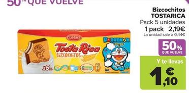 Oferta de Tosta Rica - Bizcochitos por 2,19€ en Carrefour