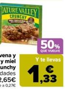 Oferta de Nature Valley - Barritas De Avena Y Chocolate O Avena Y Miel Crunchy por 2,15€ en Carrefour