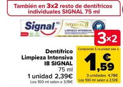 Oferta de Signal - Dentífrico Limpieza Intensiva I8  por 2,25€ en Carrefour