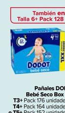 Oferta de Dodot - Pañales Bebé Seco Box Xxl  por 44,3€ en Carrefour