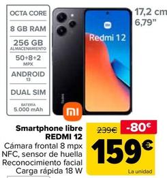 Oferta de Redmi - Smartphone Libre 12 por 145€ en Carrefour