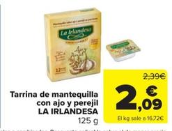 Oferta de La Irlandesa - Tarrina De Mantequilla Con Ajo Y Perejil por 2,09€ en Carrefour