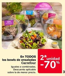 Oferta de Carrefour - En Todos Los Bowls De Ensaladas en Carrefour