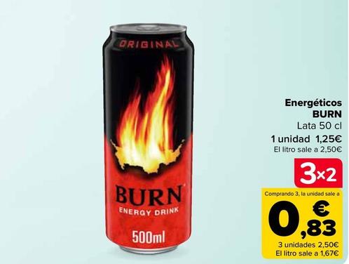 Oferta de Burn - Energéticos por 1,25€ en Carrefour
