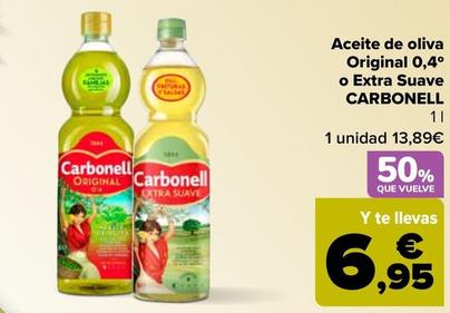 Oferta de Carbonell - Aceite De Oliva Original O Extra Suave por 13,89€ en Carrefour