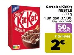Oferta de Nestlé - Cereales Kit Kat por 3,99€ en Carrefour