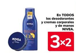 Oferta de Nivea - En Todos Los Desodorantes Y Crema Corporales Y De Manos en Carrefour