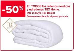 Oferta de Tex Home - En Todos Los Rellenos Nordicos Y Edredones en Carrefour