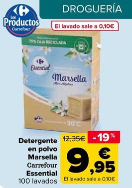 Oferta de Carrefour - Detergente En Polvo Marsella por 9,95€ en Carrefour