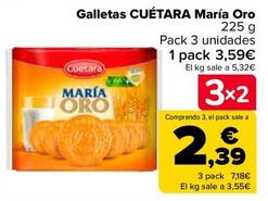 Oferta de Cuétara - Galletas Maria Oro por 3,59€ en Carrefour