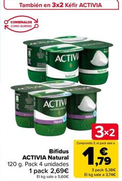 Oferta de Danone - Bifidus Activia Nastural por 2,69€ en Carrefour