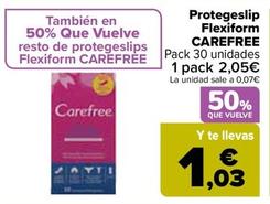 Oferta de Carefree - Protegeslip Flexiform por 2,05€ en Carrefour
