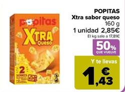 Oferta de Popitas - Xtra Sabor Queso por 2,85€ en Carrefour