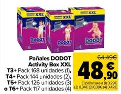 Oferta de Dodot - Pañales Activity Box XXL por 48,9€ en Carrefour