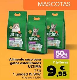 Oferta de Última - Alimento Seco Para Gatos Esterilizados por 19,9€ en Carrefour
