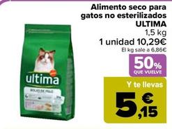 Oferta de Última - Alimento Seco Para Gatos No Esterilizados por 10,29€ en Carrefour