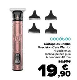 Oferta de Cecotec - Cortapelos Bamba Precision Care Warrior por 19,9€ en Carrefour