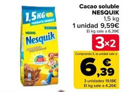 Oferta de Nesquik - Cacao Soluble por 9,59€ en Carrefour