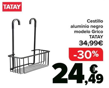 Oferta de Tatay - Cestillo Aluminio Negro  Modelo Grico  por 24,49€ en Carrefour