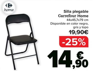 Oferta de Carrefour Home - Silla Plegable   por 14,9€ en Carrefour