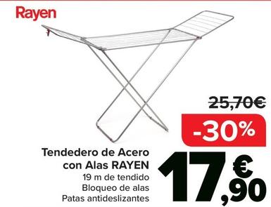 Oferta de Rayen - Tendedero De Acero  Con Alas  por 17,9€ en Carrefour