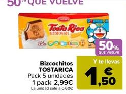 Oferta de Tosta Rica - Bizcochitos por 2,99€ en Carrefour