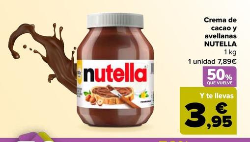 Oferta de Nutella - Crema De  Cacao Y Avellanas   por 7,89€ en Carrefour
