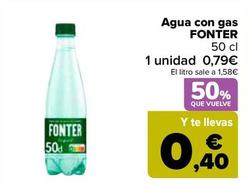 Oferta de Fonter - Agua Con Gas   por 0,79€ en Carrefour