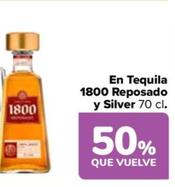 Oferta de 1800 - En Tequila Reposado  y Silver 70 cl en Carrefour