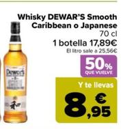Oferta de Dewar's - Whisky Smooth  Caribbean o Japanese por 17,89€ en Carrefour