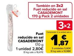 Oferta de Casademont - Fuet Reducido En Sal  por 2,8€ en Carrefour