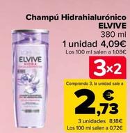 Oferta de Elvive - Champú Hidrahialurónico por 4,09€ en Carrefour