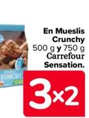 Oferta de Carrefour Sensation - En Mueslis Crunchy en Carrefour