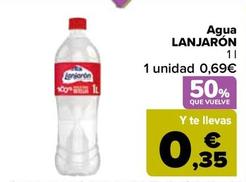 Oferta de Lanjarón - Agua   por 0,69€ en Carrefour