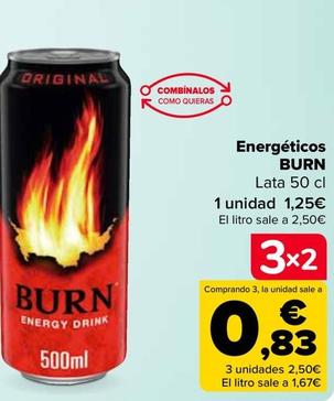 Oferta de Burn - Energéticos   por 1,25€ en Carrefour