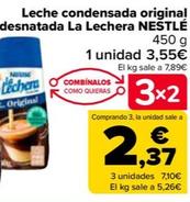 Oferta de Nestlé - Leche Condensada Original O Desnatada La Lechera por 3,55€ en Carrefour