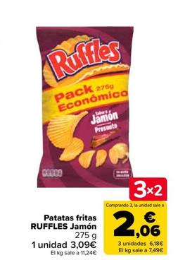 Oferta de Ruffles - Patatas Fritas Jamon por 3,09€ en Carrefour