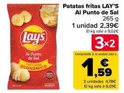 Oferta de Lay's - Patatas Fritas Al Punto De Sal por 2,39€ en Carrefour