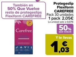 Oferta de Carefree - Protegeslip  Flexiform   por 2,05€ en Carrefour