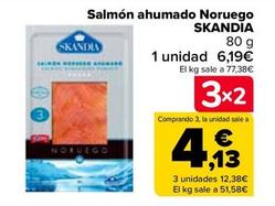 Oferta de Skandia - Salmón Ahumado Noruego   por 6,19€ en Carrefour